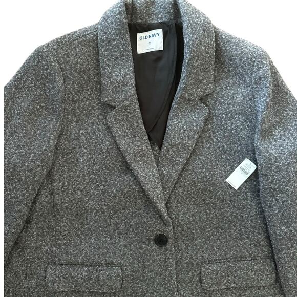 NWT Soft brushed oversized blazer in gray black size XL - Picture 14 of 16